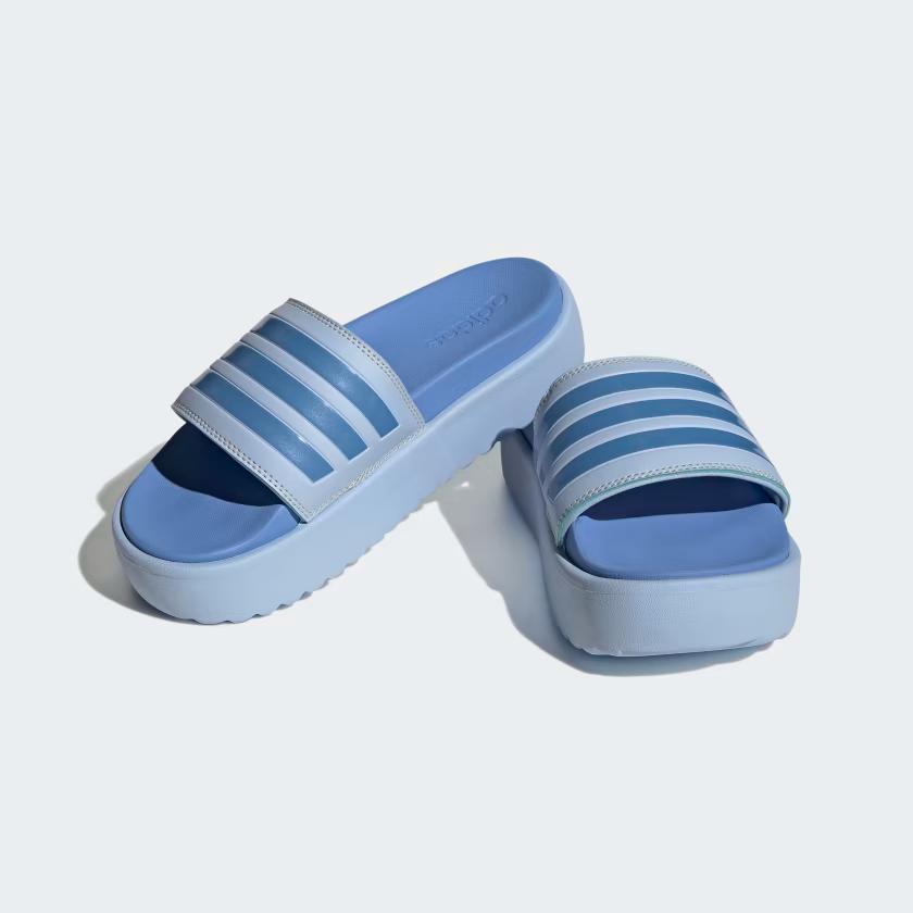 Dép Adidas Platform Adilette Nữ Xanh 