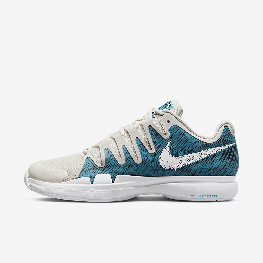 Giày Nikecourt Air Zoom Vapor 9.5 Tour Premium Nam Trắng Xanh