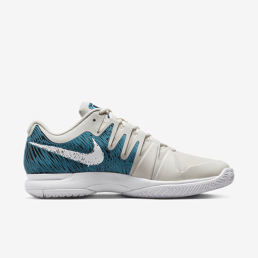 Giày Nikecourt Air Zoom Vapor 9.5 Tour Premium Nam Trắng Xanh