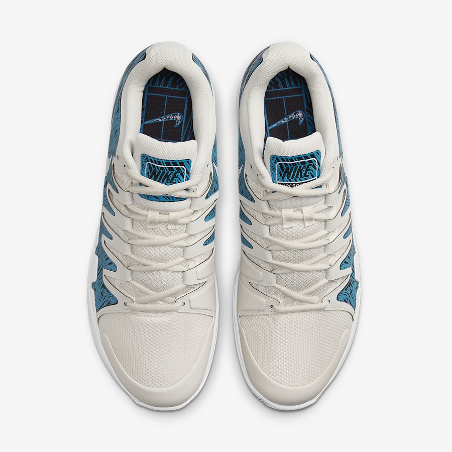 Giày Nikecourt Air Zoom Vapor 9.5 Tour Premium Nam Trắng Xanh