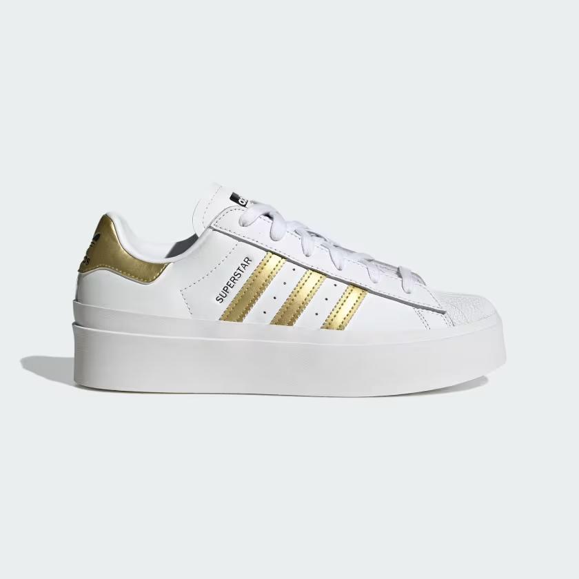 Giày Adidas Superstar Bonega Nữ Trắng Vàng