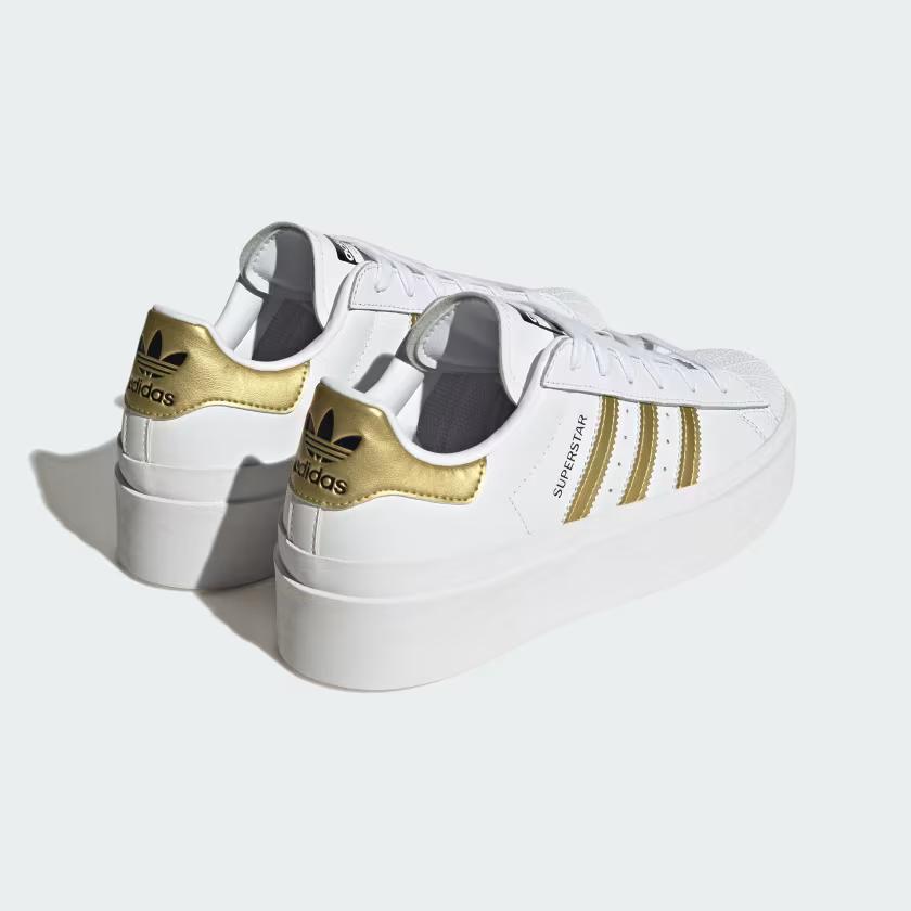 Giày Adidas Superstar Bonega Nữ Trắng Vàng