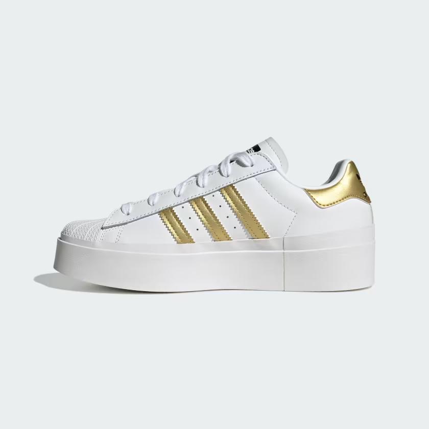 Giày Adidas Superstar Bonega Nữ Trắng Vàng