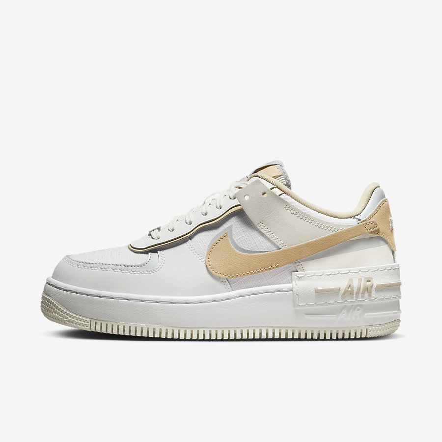 Giày Nike Air Force 1 Shadow Nữ Trắng Cam Nhạt