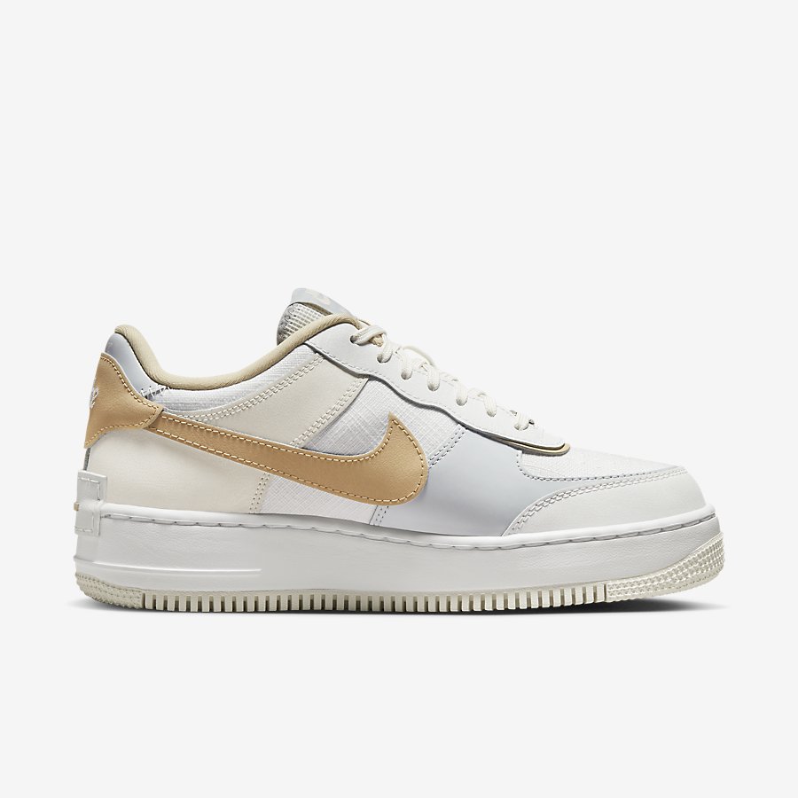 Giày Nike Air Force 1 Shadow Nữ Trắng Cam Nhạt