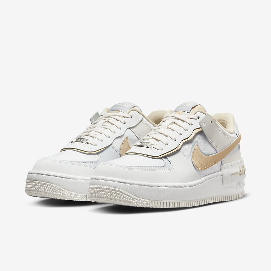 Giày Nike Air Force 1 Shadow Nữ Trắng Cam Nhạt