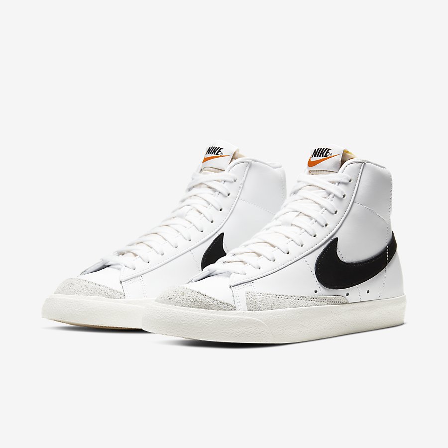 Giày Nike Blazer Mid '77 Nữ Trắng Đen