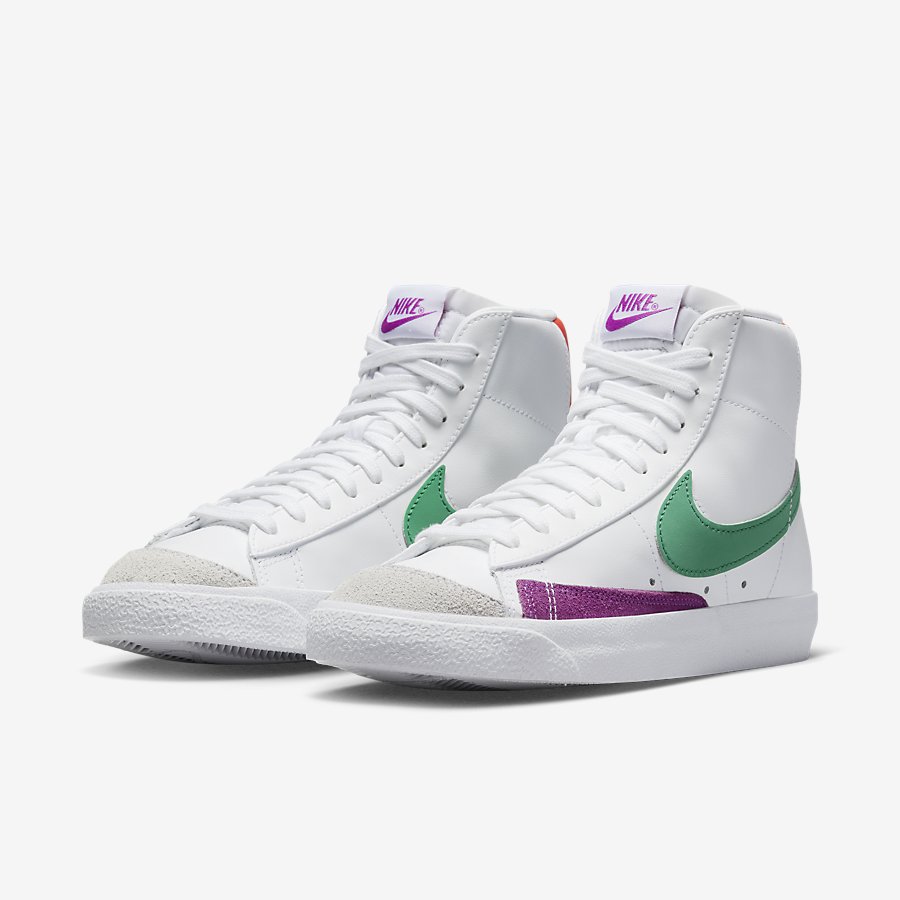 Giày Nike Blazer Mid '77 Nữ Trắng Xanh Ngọc