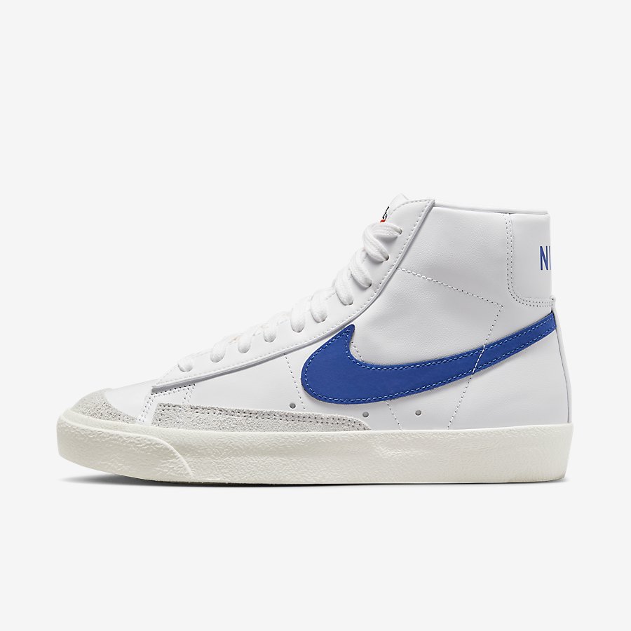 Giày Nike Blazer Mid '77 Nữ Trắng Xanh Dương