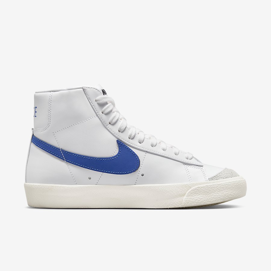 Giày Nike Blazer Mid '77 Nữ Trắng Xanh Dương