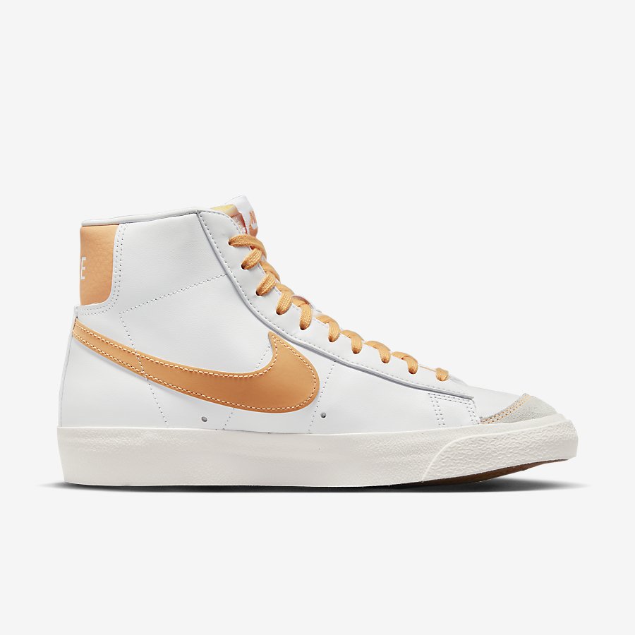 Giày Nike Blazer Mid '77 Nữ Trắng Cam