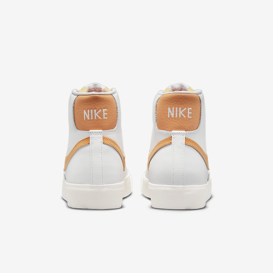 Giày Nike Blazer Mid '77 Nữ Trắng Cam