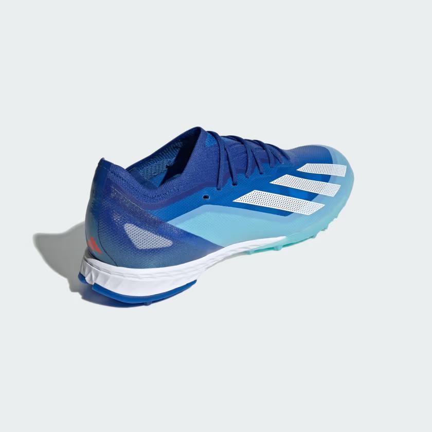 Giày Đá Bóng Adidas Turf X Crazyfast.1 Nam Trắng Xanh Dương