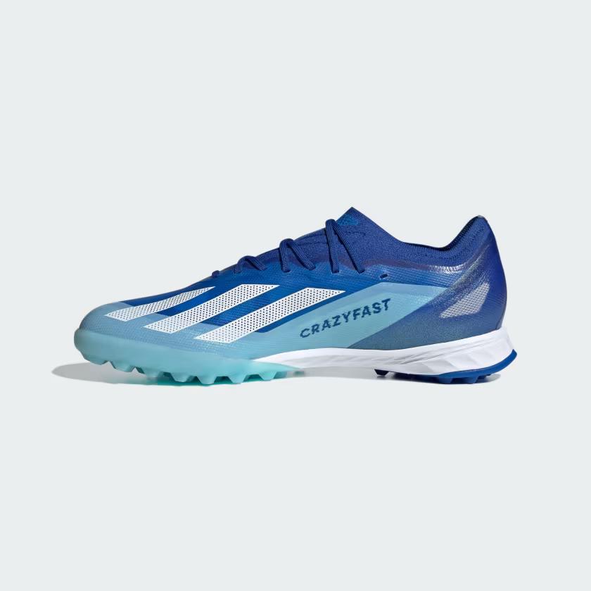 Giày Đá Bóng Adidas Turf X Crazyfast.1 Nam Trắng Xanh Dương