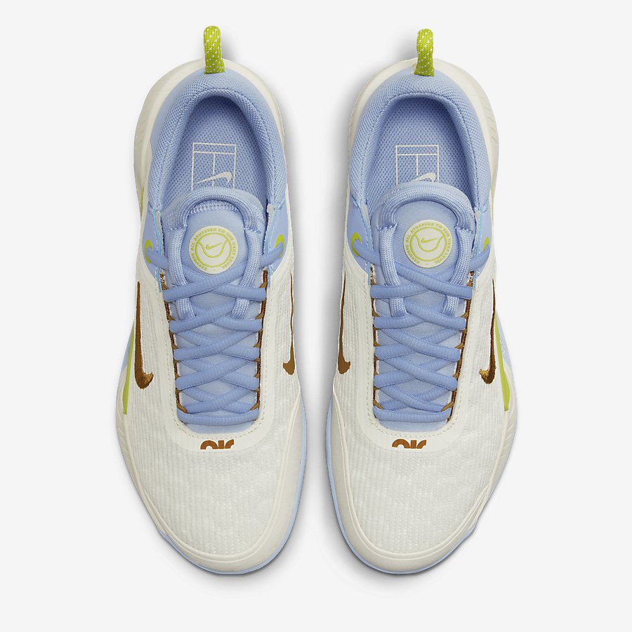 Giày Nikecourt Air Zoom Nxt Nữ Be Xanh