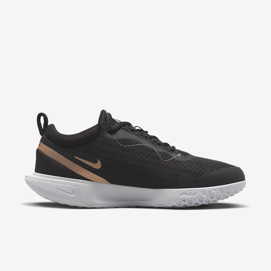 Giày Nikecourt Air Zoom Pro Nữ Đen Cam