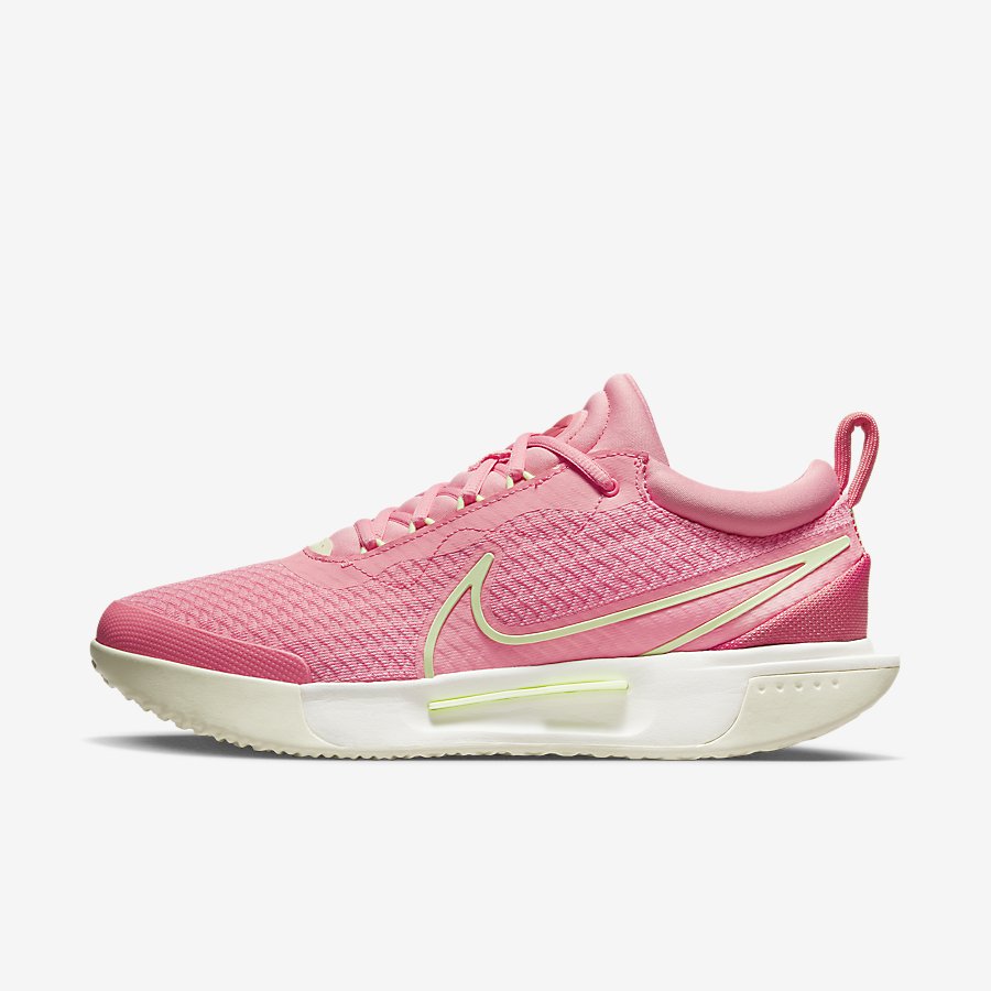 Giày Nikecourt Air Zoom Pro Nữ Trắng Hồng 