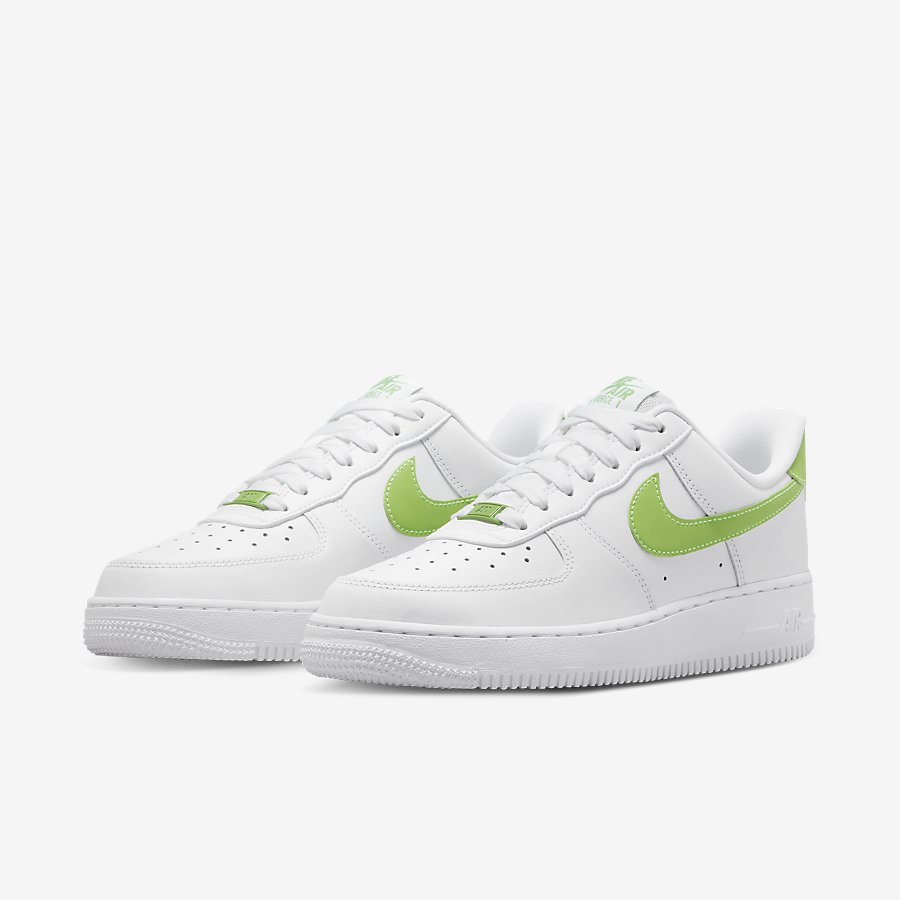 Giày Nike Air Force 1 '07 Nữ Trắng Xanh Non