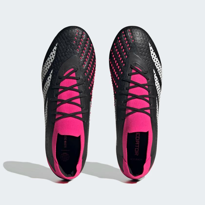 Giày Đá Bóng Adidas Firm Ground Low Predator Accuracy.1 Nam Đen Trắng Hồng