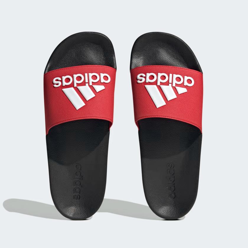 Dép Đi Bơi Adidas Adilette Nam Đen Đỏ