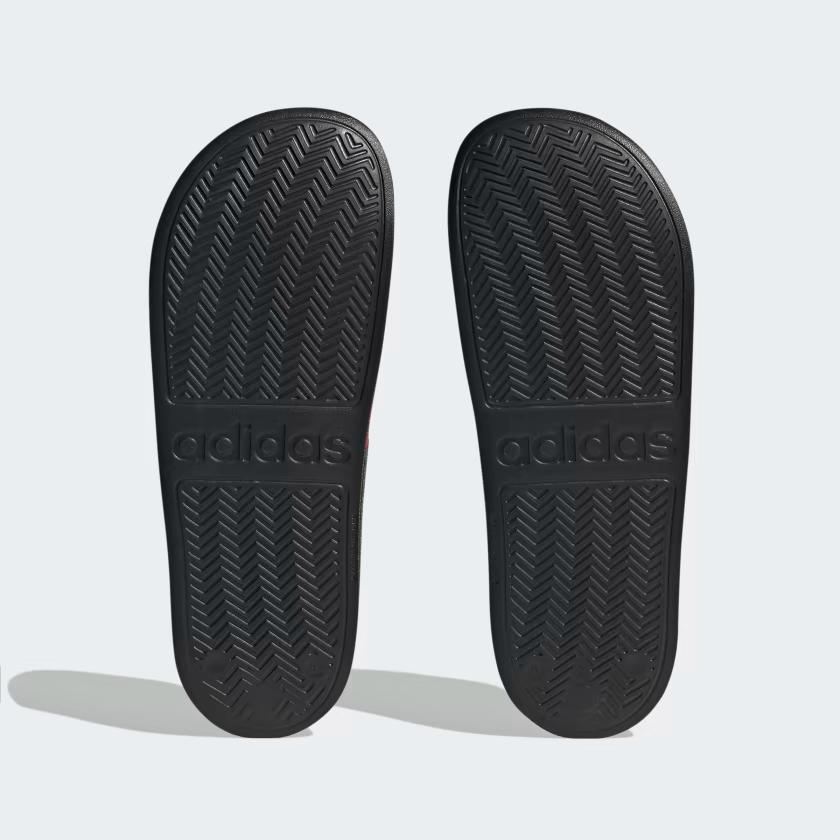 Dép Đi Bơi Adidas Adilette Nam Đen Đỏ