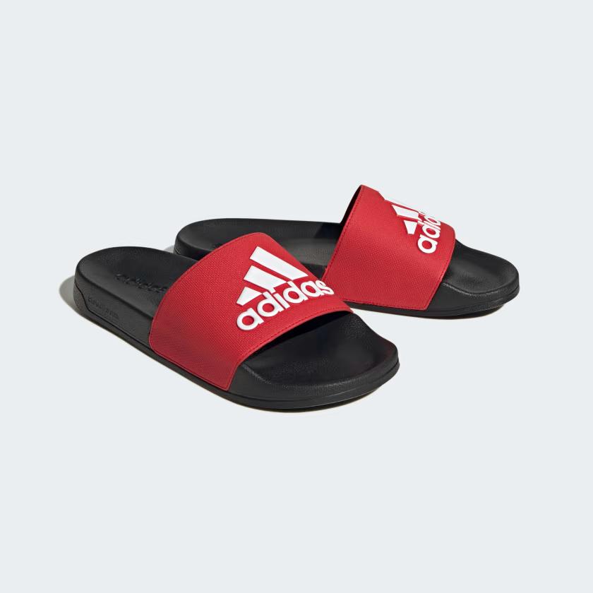 Dép Đi Bơi Adidas Adilette Nam Đen Đỏ