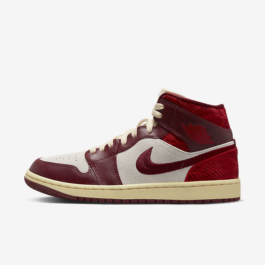 Giày Nike Air Jordan 1 Mid Se Nữ Đỏ