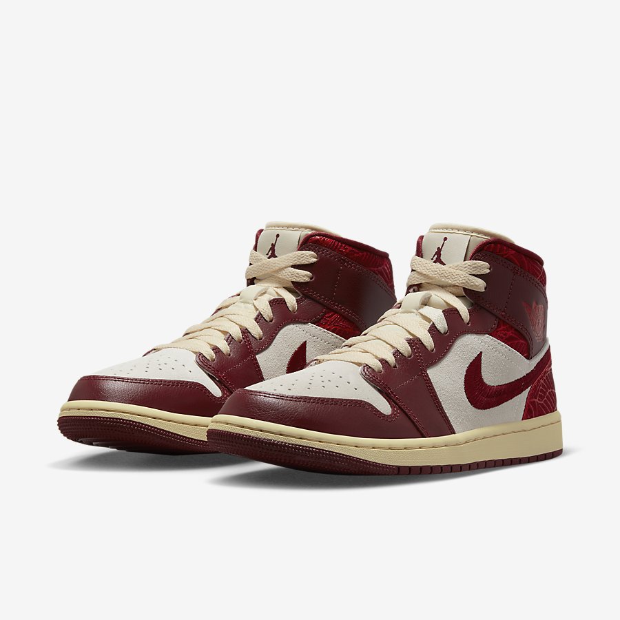 Giày Nike Air Jordan 1 Mid Se Nữ Đỏ