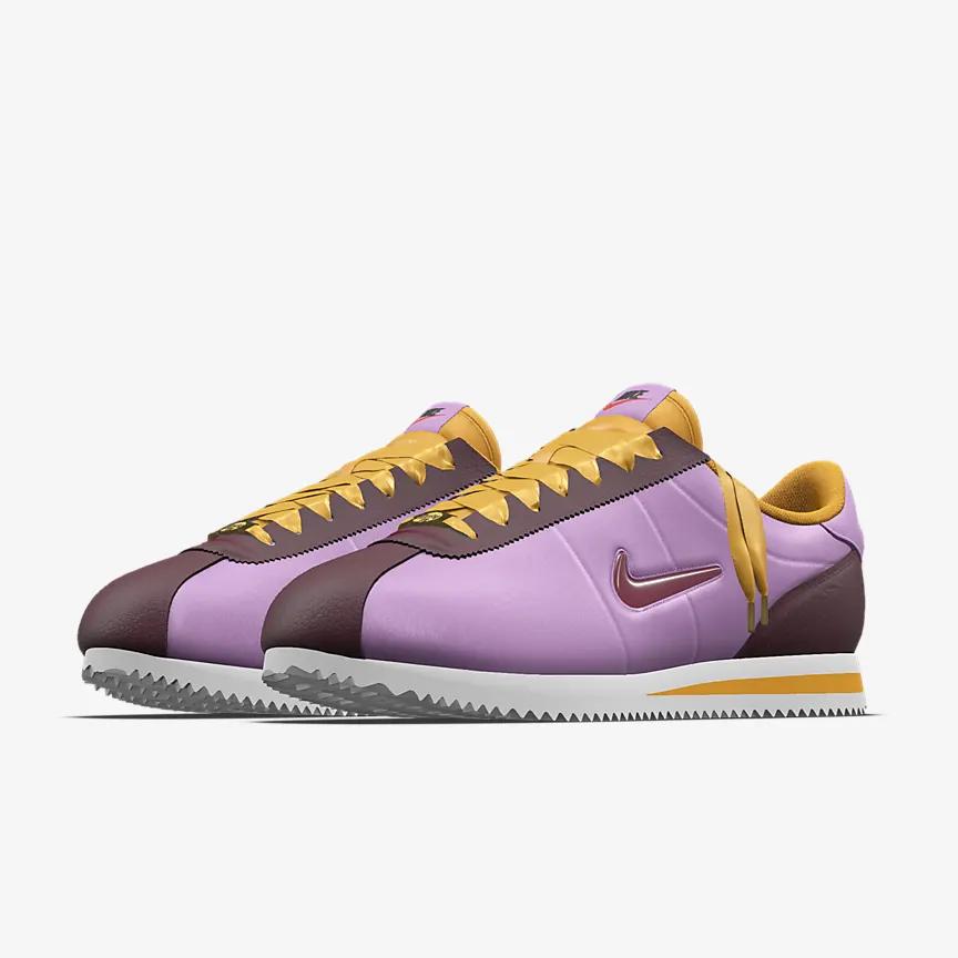 Giày Nike Cortez Unlocked By You Nam Tím