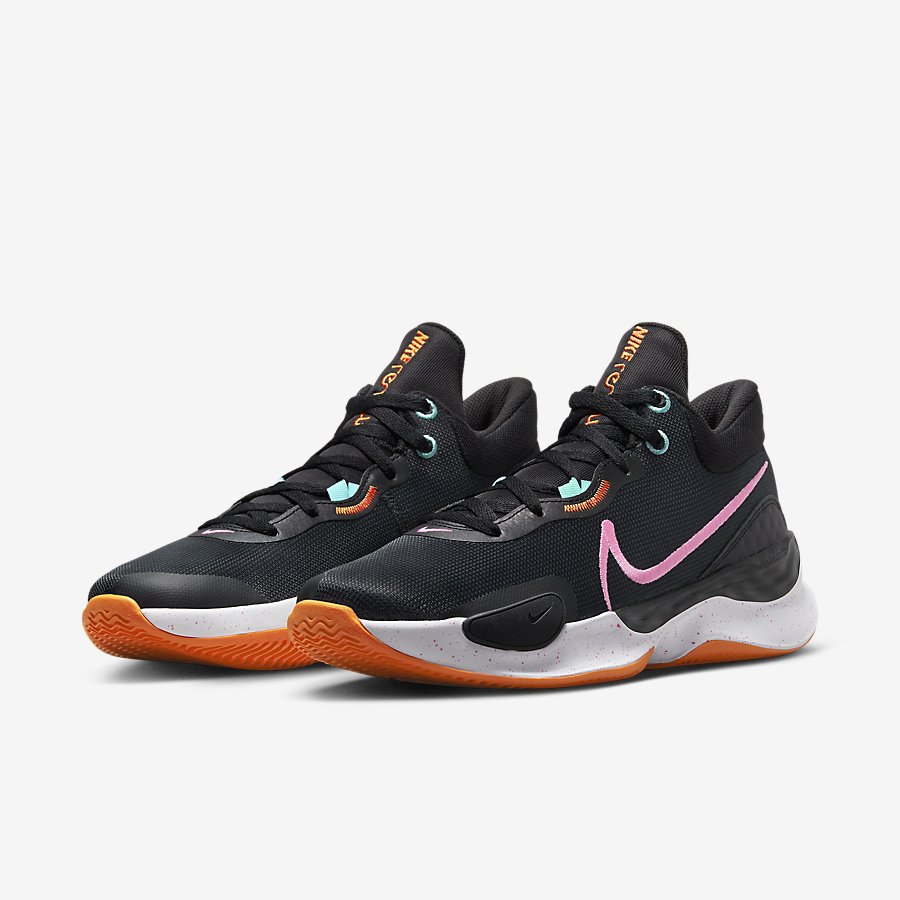 Giày Nike Elevate 3 Nam Đen Cam