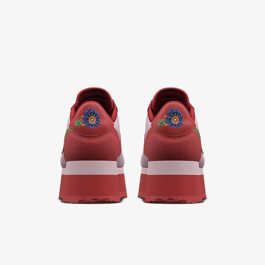 Giày Nike Cortez Platform Unlocked By You Nữ Đỏ