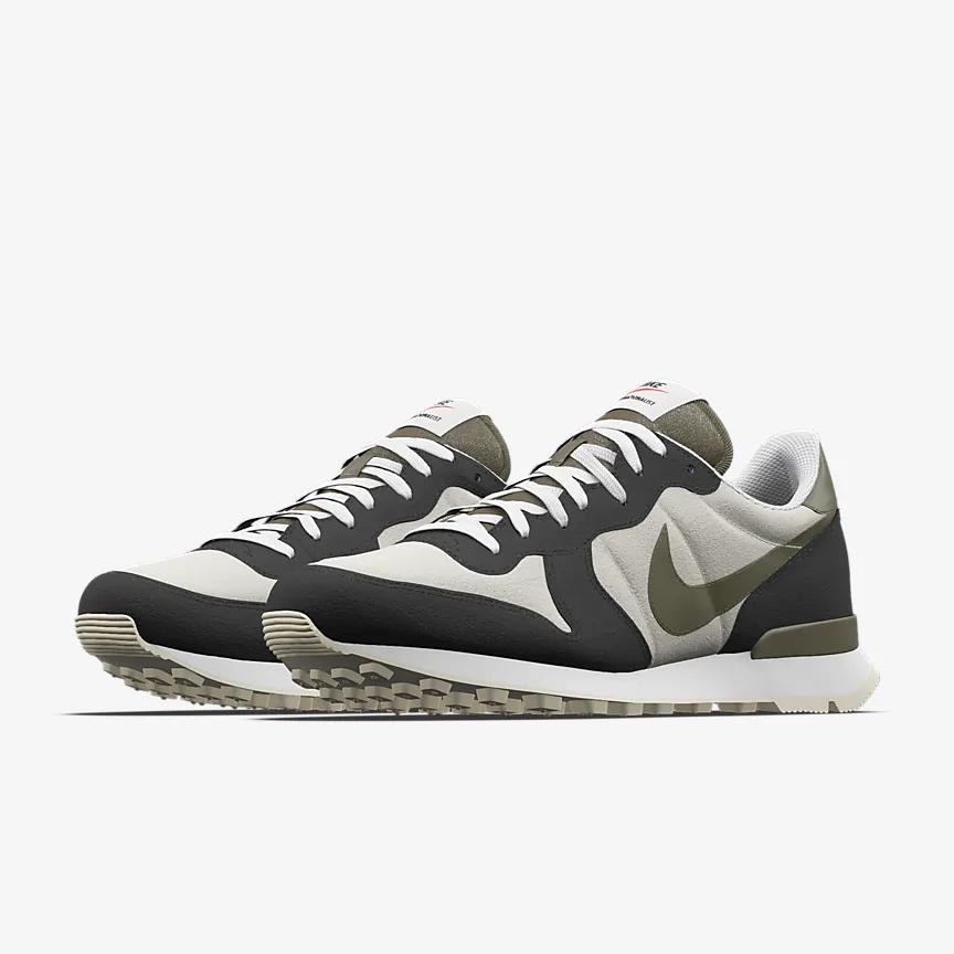 Giày Nike Internationalist By You Nam Trắng Đen