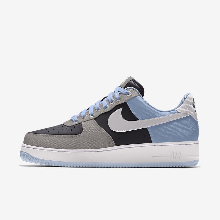 Giày Nike Air Force 1 Low By You Xám Xanh