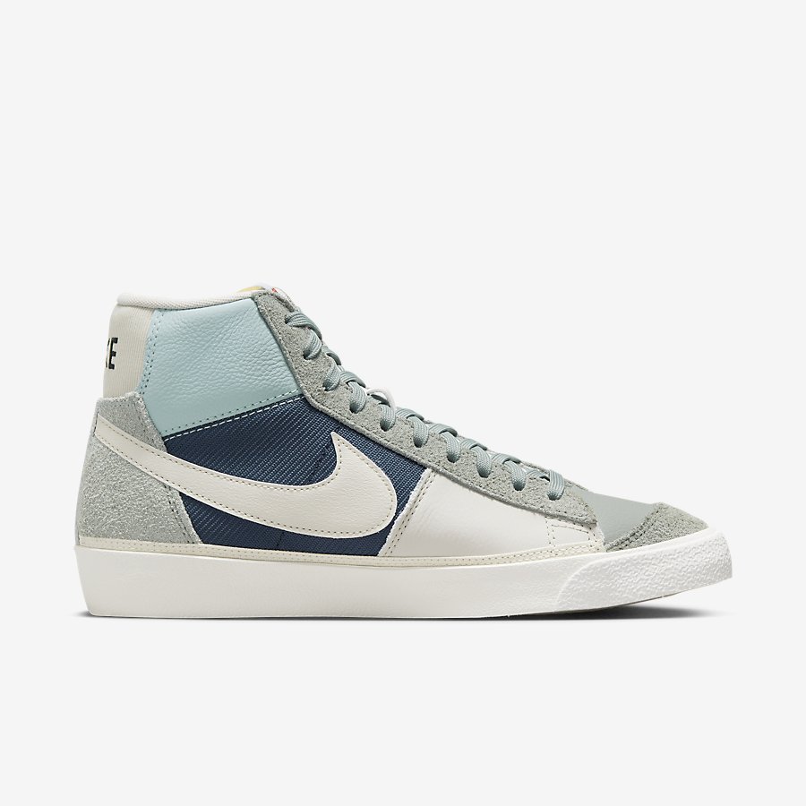 Giày Nike Blazer Mid Pro Club Nam Xám Xanh