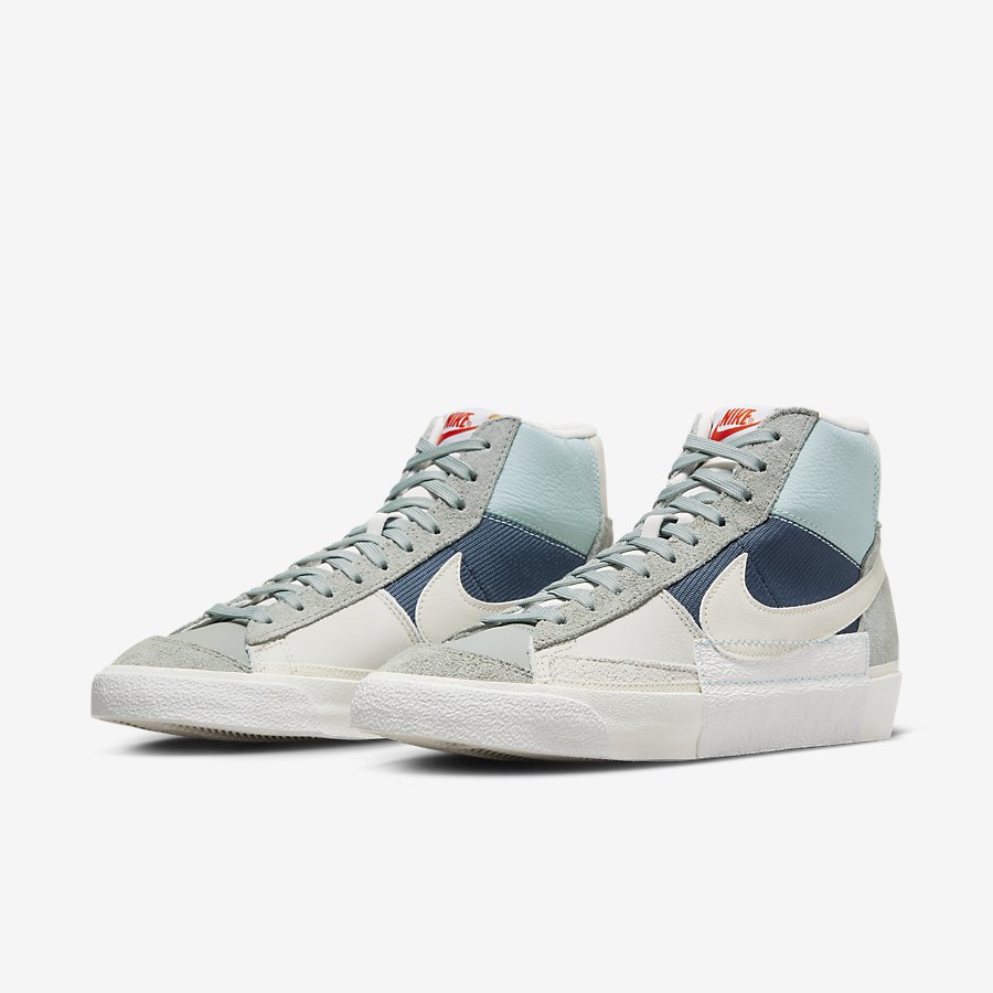 Giày Nike Blazer Mid Pro Club Nam Xám Xanh