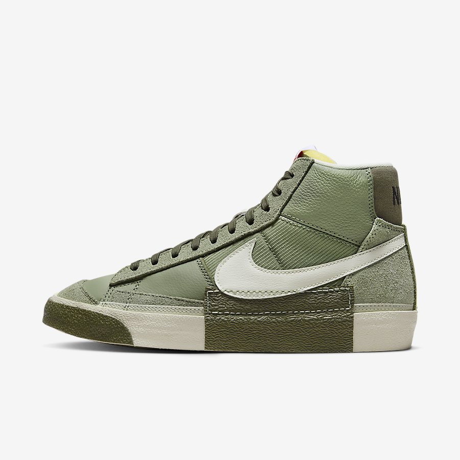 Giày Nike Blazer Mid Pro Club Nam Xanh Rêu