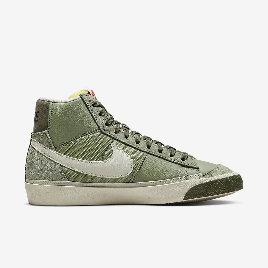 Giày Nike Blazer Mid Pro Club Nam Xanh Rêu