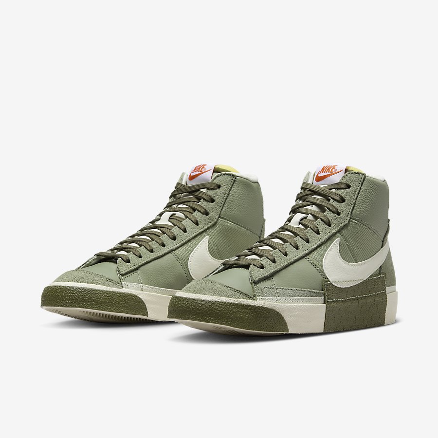 Giày Nike Blazer Mid Pro Club Nam Xanh Rêu