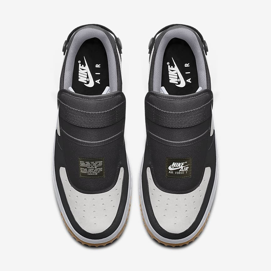 Giày Nike Air Force 1 Low Unlocked By You Nam Đen Trắng