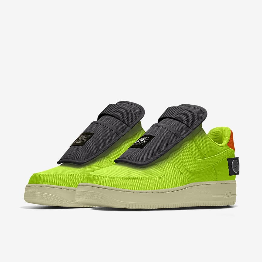 Giày Nike Air Force 1 Low Unlocked By You Xanh Neon