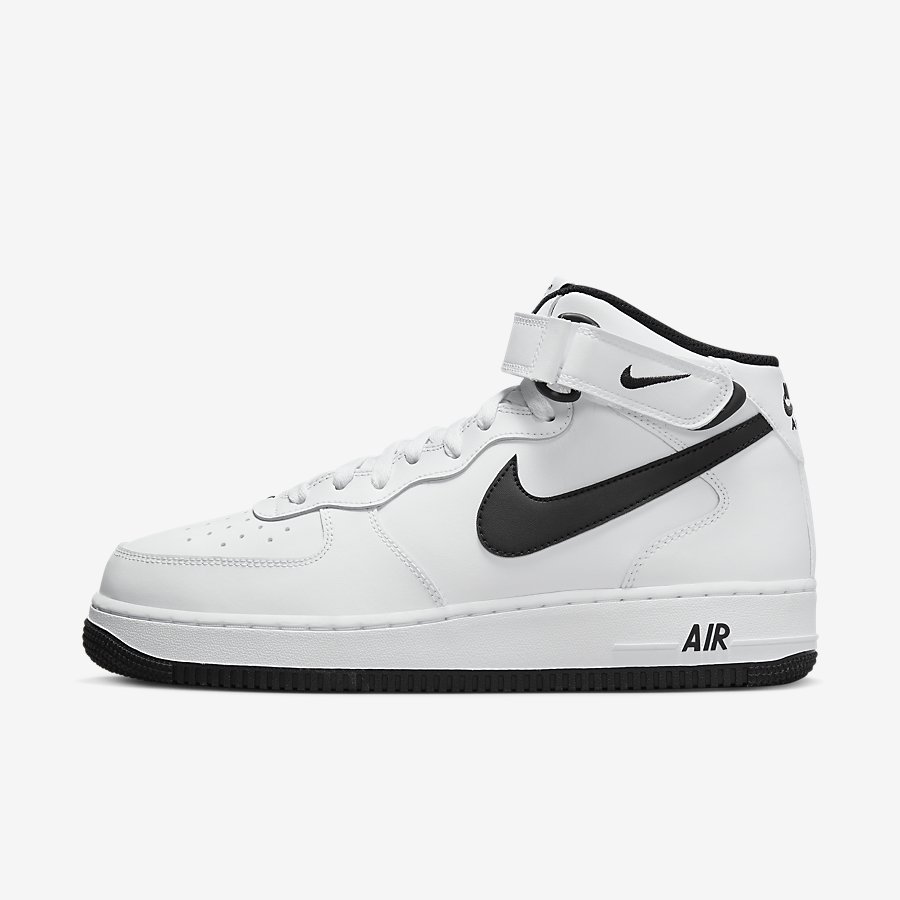 Giày Nike Air Force 1 Mid '07 Nam Trắng Đen