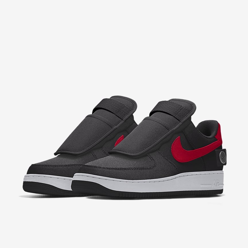 Giày Nike Air Force 1 Low Unlocked By You Nam Đen Đỏ