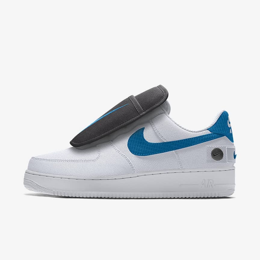 Giày Nike Air Force 1 Low Unlocked By You Nam Trắng Xanh