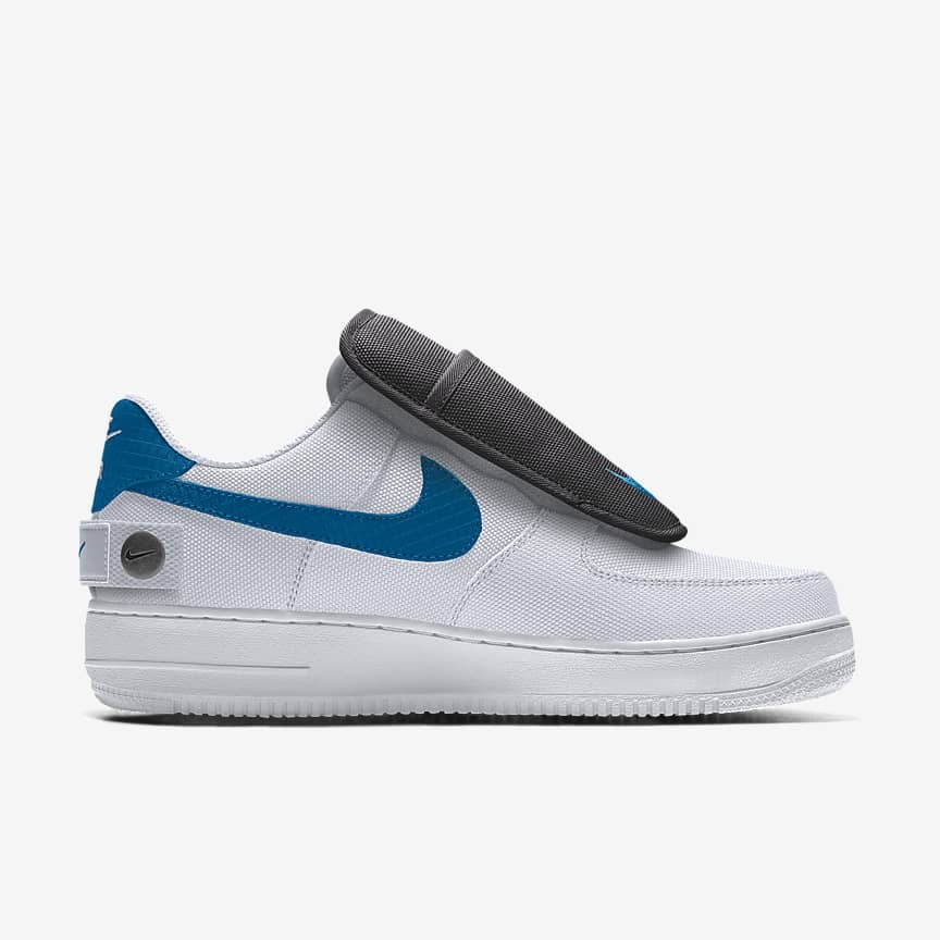 Giày Nike Air Force 1 Low Unlocked By You Nam Trắng Xanh