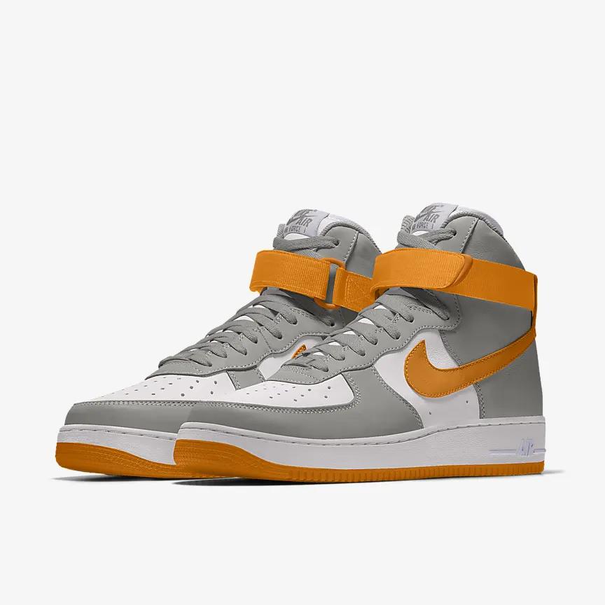 Giày Nike Air Force 1 High By You Nam Xám Cam