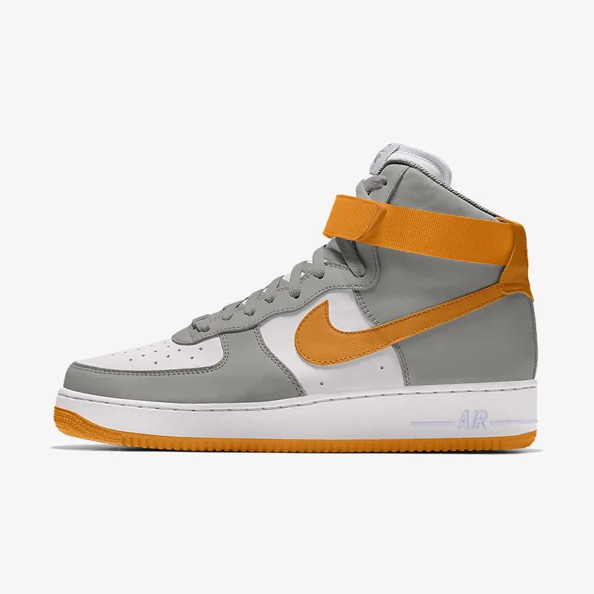 Giày Nike Air Force 1 High By You Nam Xám Cam