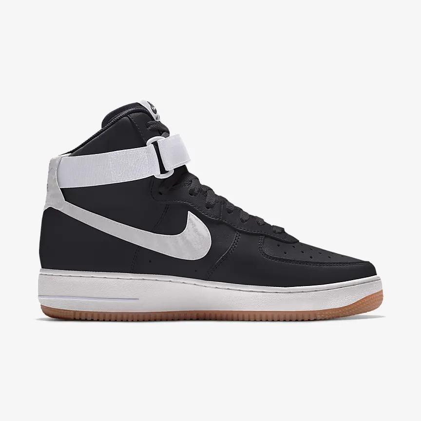 Giày Nike Air Force 1 High By You Nam Đen Trắng