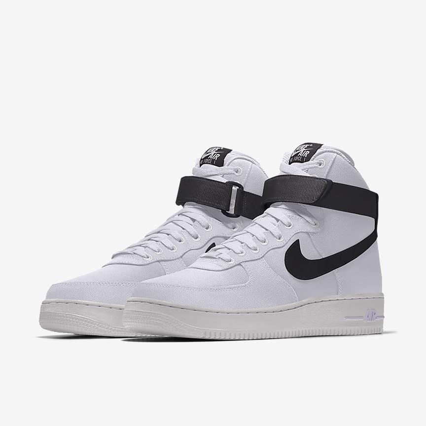 Giày Nike Air Force 1 High By You Nam Trắng Đen