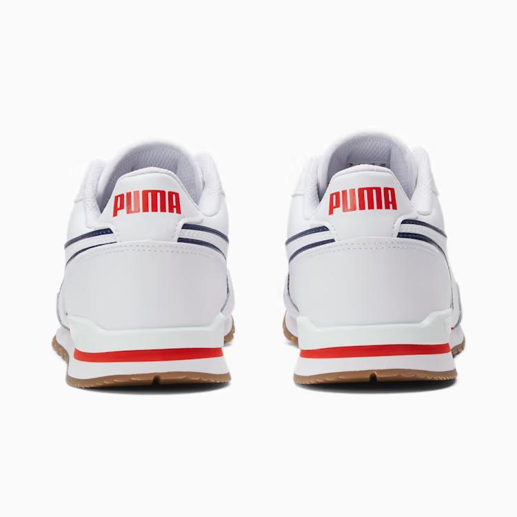 Giày Puma St Runner V3 Bold Sneaker Nam Trắng Đen Đỏ