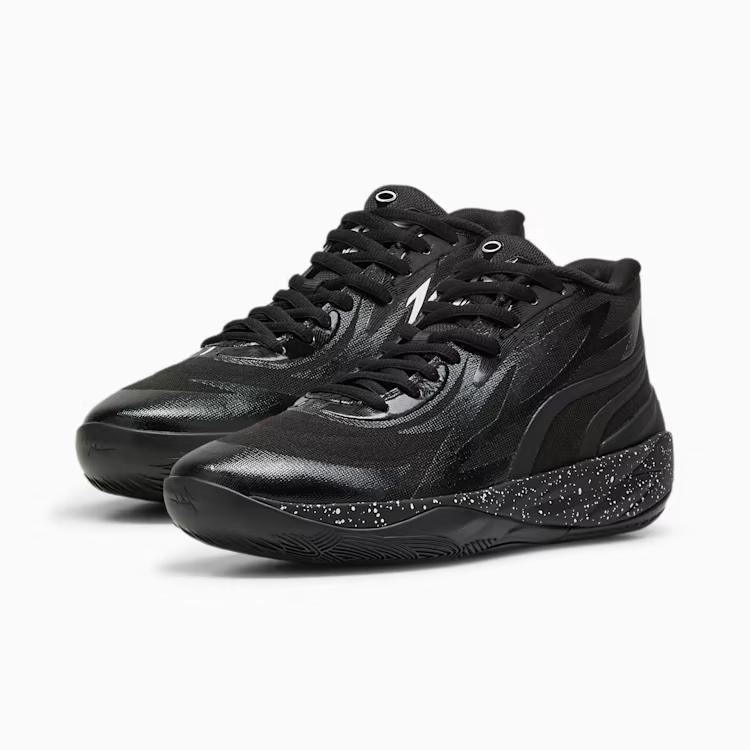 Giày Puma Black Speckle Basketball Shoes Nam Đen 